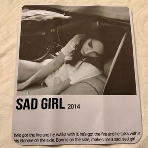 Lana Del Rey "Sad Girl" mousepad